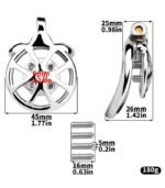 TreadCore X™ Metal Flat Plate Chastity Device - Image 2