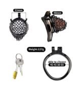 Premium Stainless Steel Chastity Cage - Image 2