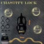 Premium Black & Gold Cobra Chastity Lock - Image 2