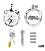 TreadCore X™ Metal Flat Plate Chastity Device - Image 3