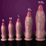 Realistic Curved Silicone Dildo - Image 2