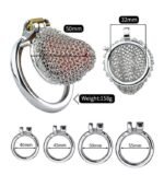 Premium Stainless Steel Chastity Cage - Image 3