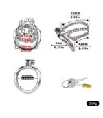 ChainFlow Ergonomic Stainless Steel Chastity Device - Image 4