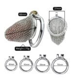 Premium Stainless Steel Chastity Cage - Image 4
