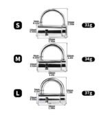 PA Padlock – Weighted Stainless Steel Design - Image 4