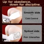 Stainless Steel Rectangle BDSM Paddle – “Fuck Me”Print - Image 4