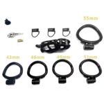 Premium Black & Gold Cobra Chastity Lock - Image 4