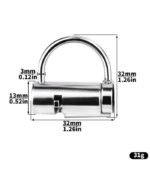 PA Padlock – Weighted Stainless Steel Design - Image 5