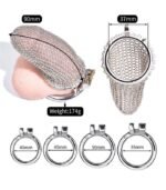 Premium Stainless Steel Chastity Cage - Image 5