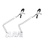 Roleplay Nipple Clamps with Word Charm - Image 3