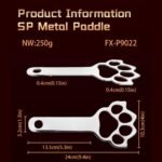 Stainless Steel Cat Paw BDSM Paddle - Image 5