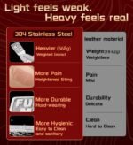 Stainless Steel Rectangle BDSM Paddle – “Fuck Me”Print - Image 5