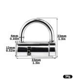 PA Padlock – Weighted Stainless Steel Design - Image 6