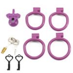 INVERTED CHASTITY CAGE PINK SISSY MICRO RESIN - Image 7