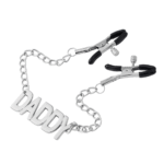 Roleplay Nipple Clamps with Word Charm - Image 2