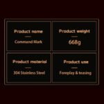 Stainless Steel Cat Paw BDSM Paddle - Image 6