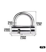 PA Padlock – Weighted Stainless Steel Design - Image 7