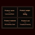 Stainless Steel Rectangle BDSM Paddle – “Fuck Me”Print - Image 8