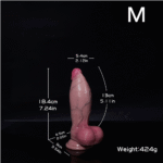Realistic Curved Silicone Dildo - Image 5