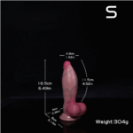 Realistic Curved Silicone Dildo - Image 4