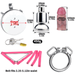 INVERTED COCK CAGE FLAT SISSY SILICONE DILDO - Image 5