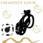 Premium Black & Gold Cobra Chastity Lock