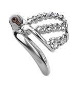 ChainFlow Ergonomic Stainless Steel Chastity Device
