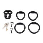 Double-layer resin chastity cage – futuristic dual-shell design - Image 5