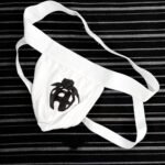 White Chastity Cage Print Briefs