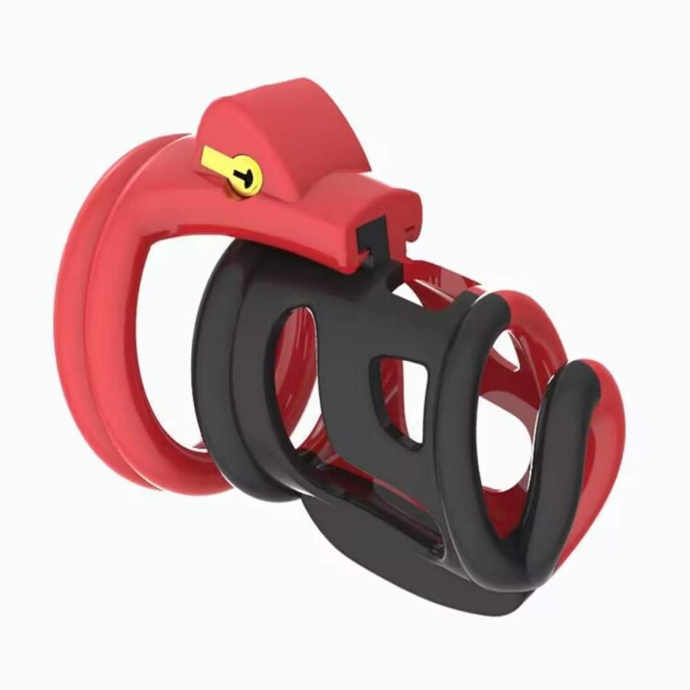3 Two-Tone Resin Chastity Cage - Image 1
