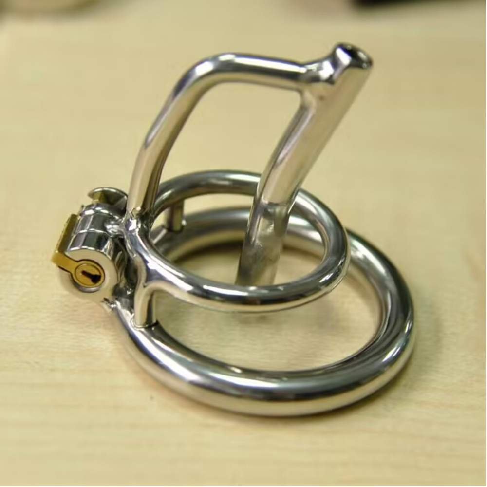 4 Urethral Sound Chastity Cage – Stainless Steel Male Chastity Lock - Image 1