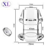 Transparent Hollow Anal Plug – Open View Design - Image 4