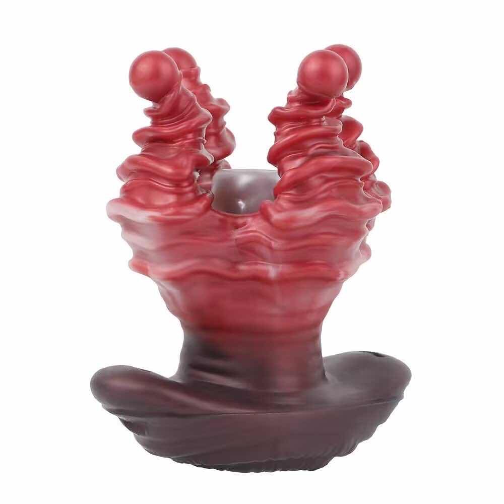 182C380D364CEA5294B77F679B32CF11 Wearable Silicone Butt Plug with Harness - Image 1