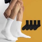 Cotton Socks 4-Pack – Black & White, Multiple Styles - Image 6