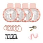 4-in-1 Interchangeable Resin Chastity Cage – 4 Cages, One Set - Image 2