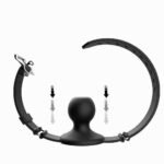 Breathable Silicone Ball Gag with Adjustable Strap - Image 4