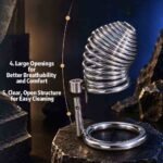 Spring-Inspired Metal Chastity Cage - Image 4