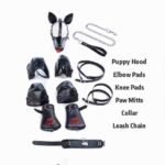 Puppy Play BDSM Gear Set – Hood, Paw Mitts, Collar & Leash - Image 4