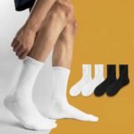 Cotton Socks 4-Pack – Black & White, Multiple Styles