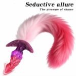 Gradient Butt Plug with Detachable Soft Tail - Image 2