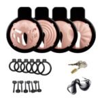 4-in-1 Interchangeable Resin Chastity Cage – 4 Cages, One Set - Image 3