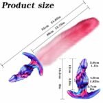 Gradient Butt Plug with Detachable Soft Tail - Image 5