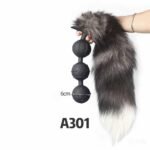 Liquid Silicone Extra-Long Anal Beads with Detachable Tail - Image 2