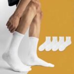 Cotton Socks 4-Pack – Black & White, Multiple Styles - Image 3