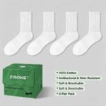 Cotton Socks 4-Pack – Black & White, Multiple Styles - Image 7